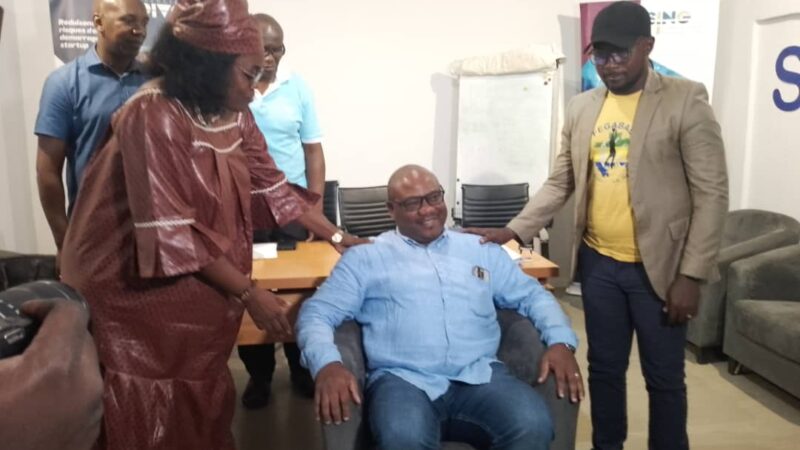 LIBABE : ÉLECTIONS : CLAUDE MICHEL TCHISSAMBO ADOSSOU , ÉLU PAR ACCLAMATIONS