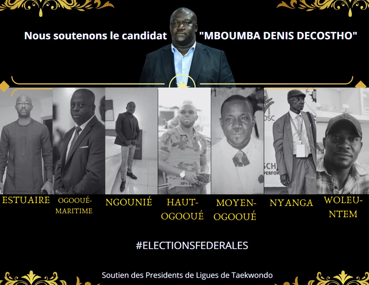 FEGATAE / ÉLECTIONS  :  LES SEPT(7) PRÉSIDENTS DE LIGUES APPELLENT À LA CANDIDATURE DE DENIS DECOSTHO MBOUMBA