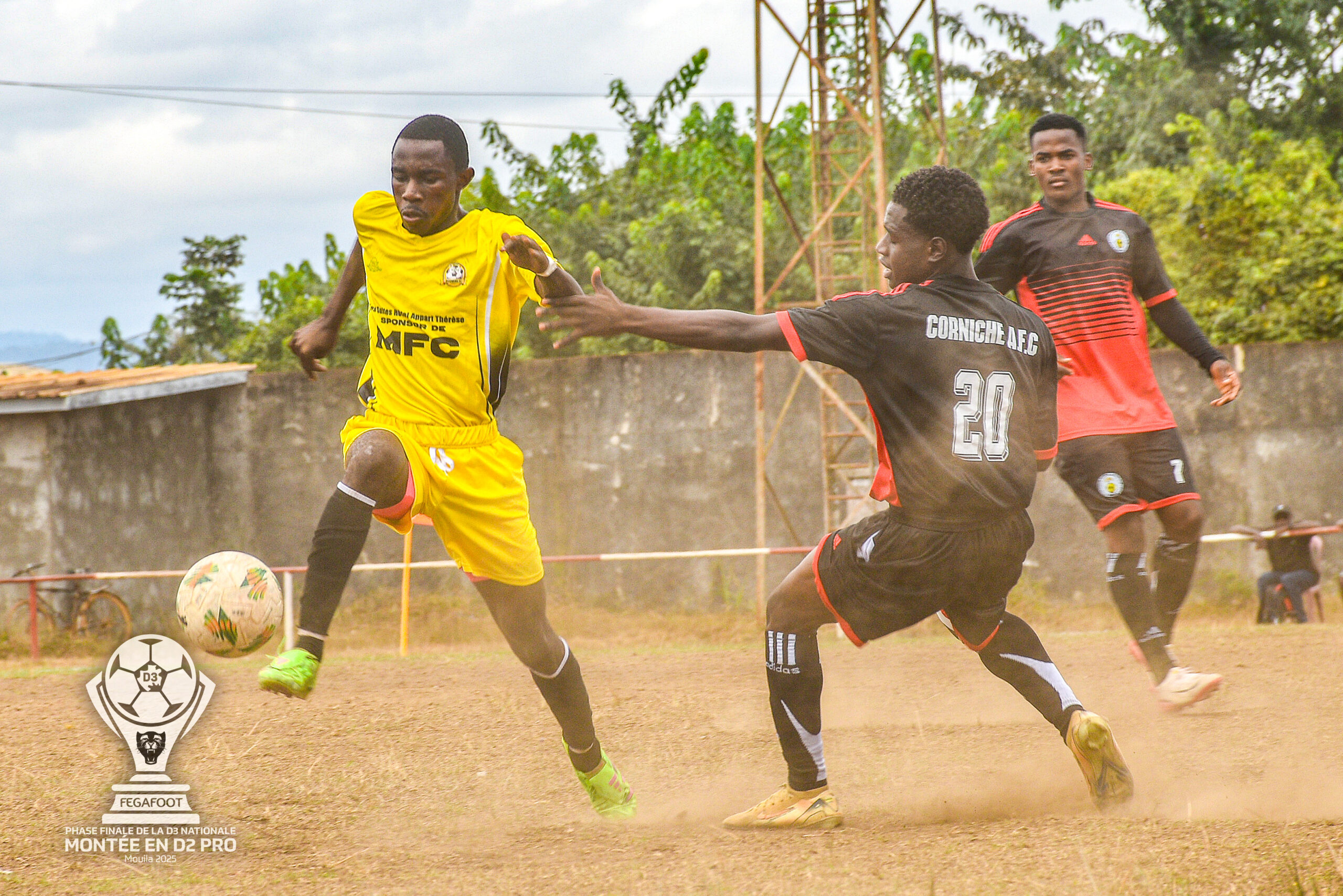 MOUILA 2025 / 2e JOURNÉE : MOUNANA FC – LA CORNICHE AFC &lsquo; LE POINT DE LA 1ère PÉRIODE (1-0)&rsquo;