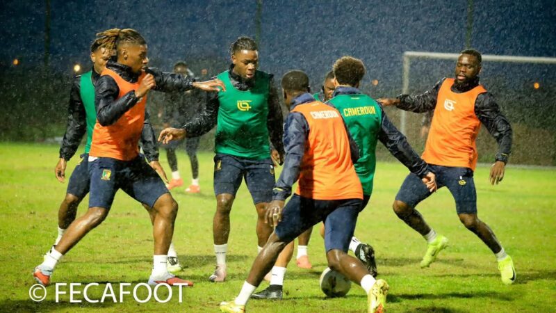 ÉCHOS DE LA CAN 2025 : 2e SÉANCE D&rsquo;ENTRAÎNEMENT DES LIONS INDOMPTABLES AU  WYDAD ATHLETIC CLUB