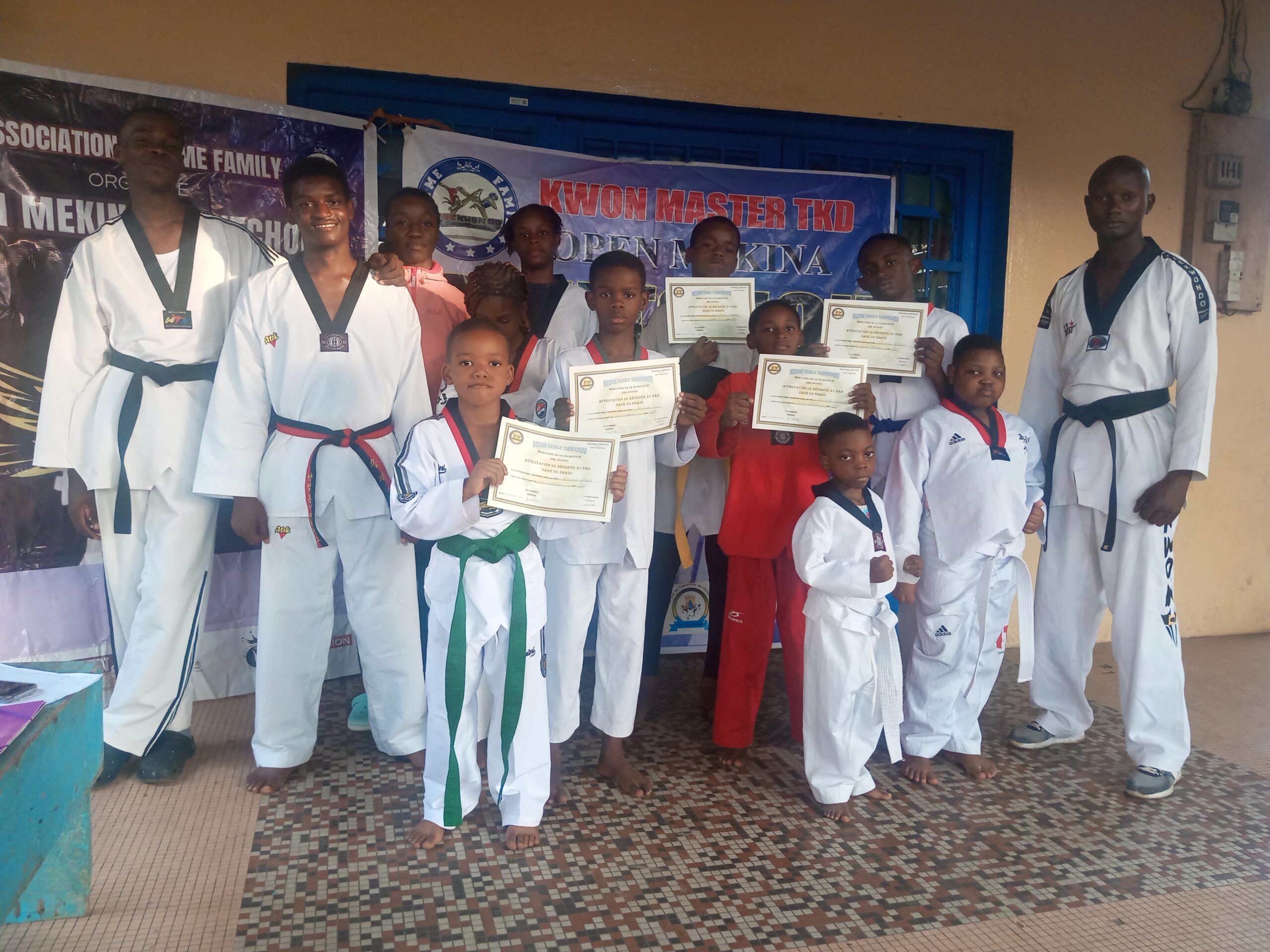 ASSOCIATION NDZIME FAMILLY / PASSAGE DE GRADES : L&rsquo;ÉLÈVE CERVY DAVE BIYOGO NDONG MEYE MAJOR DE LA PROMOTION