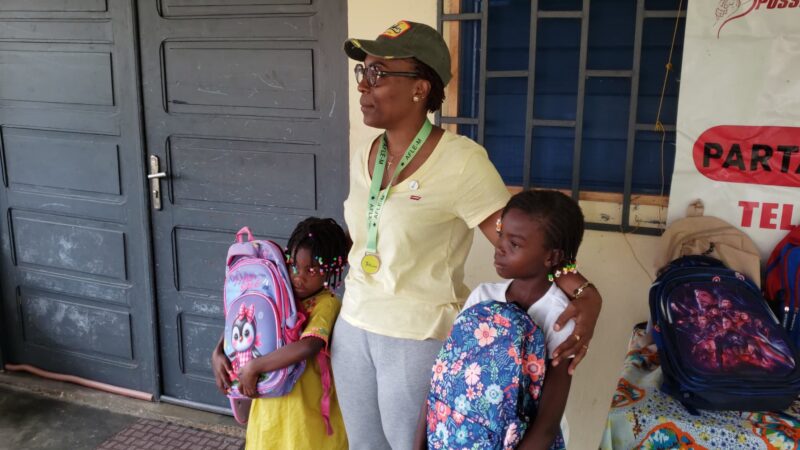 LAMBARÉNÉ : LAETITIA CARMELLA DIWECKOU AUX  AUX CÔTÉS DES ENFANTS VULNÉRABLES