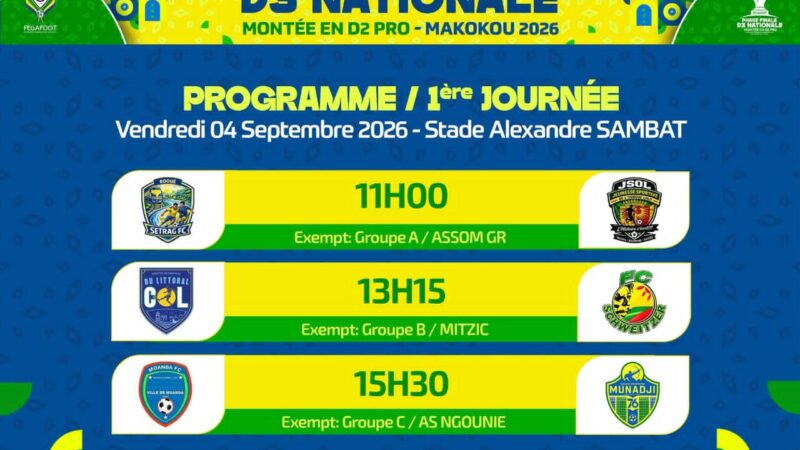 MAKOKOU 2026 : 3 MATCHS  EN OUVERTURE AUJOURD&rsquo;HUI AU STADE ALEXANDRE SAMBAT