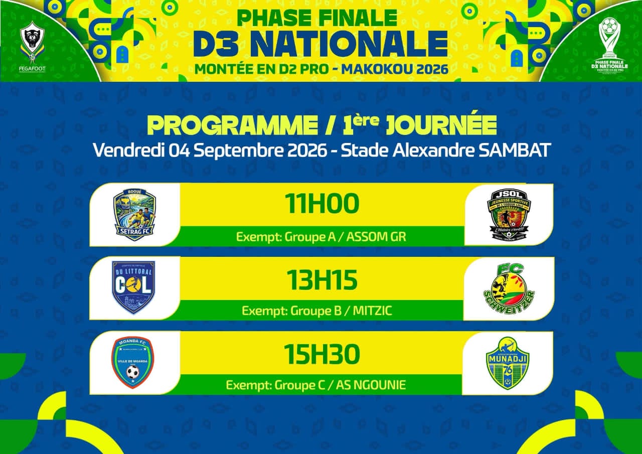 MAKOKOU 2026 : 3 MATCHS  EN OUVERTURE AUJOURD&rsquo;HUI AU STADE ALEXANDRE SAMBAT